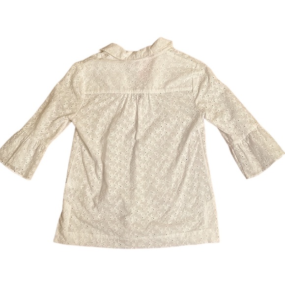 🆕 Lilly Pulitzer Ginger Top Resort White Fishy Eyelet Women’s Size XS - Picture 6 of 15